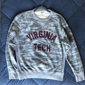 Virginia Tech Gray Camo Crewneck Sweatshirt
